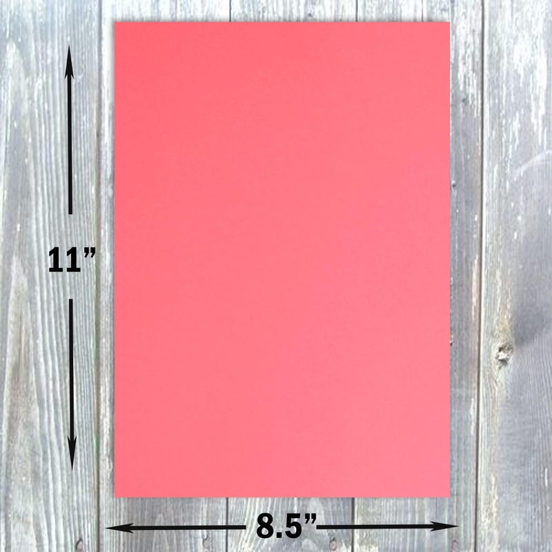 Hamilco Colored Cardstock Scrapbook Paper 8.5" x 11" Taffy Pink Color Card Stock Paper 50 Pack - Image 2